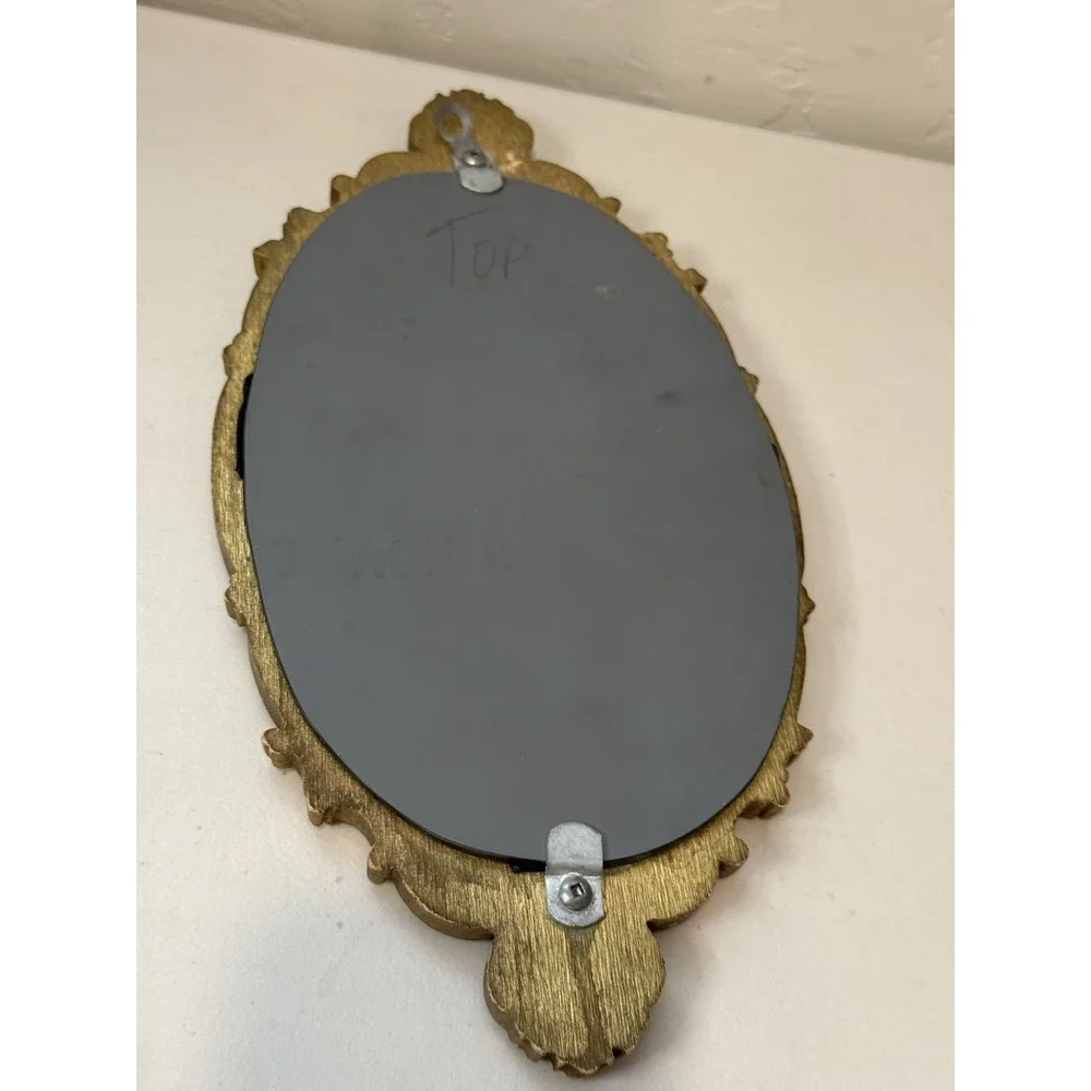 Vintage Ornate Gold Wall Mirror Durwood Wall mount Decor